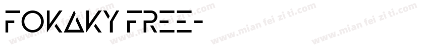 fokaky free字体转换